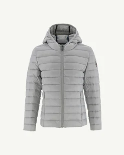 JOTT Children'S Lightweight Hooded Down Jacket Light Gray Carla 532 Soft Gray Store