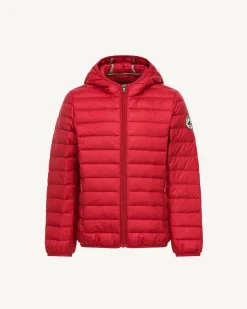 JOTT Children'S Lightweight Hooded Puffer Jacket Rouge Hugo 300 Red Clearance