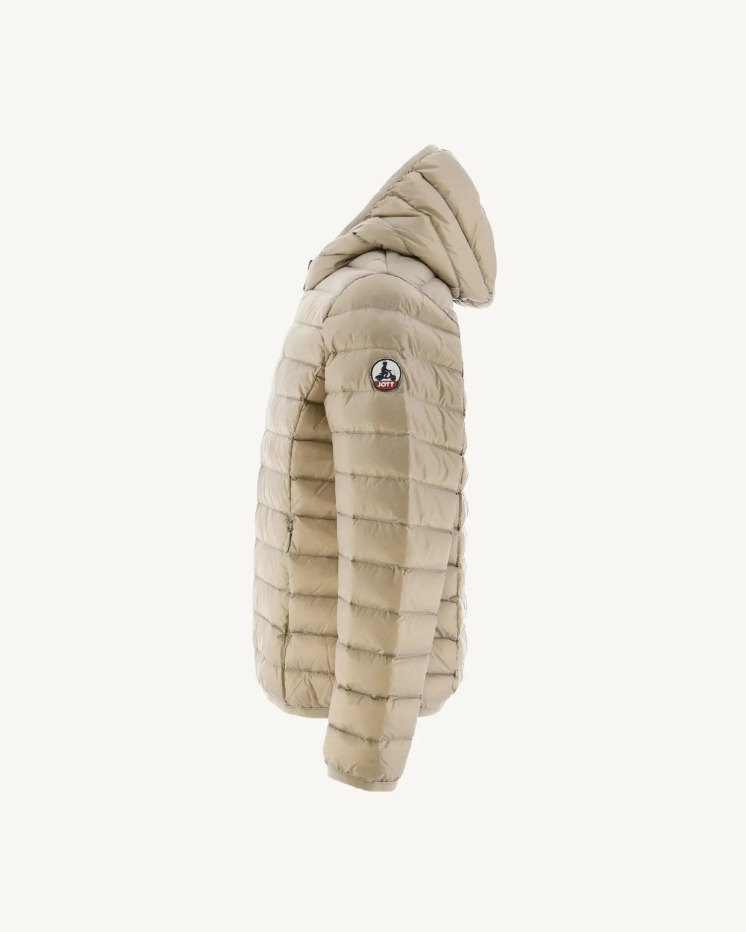 JOTT Children'S Lightweight Hooded Down Jacket Beige Hugo 804 Beige New