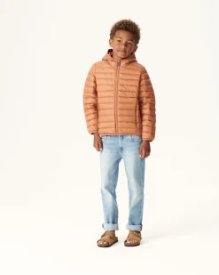 JOTT Children'S Lightweight Hooded Down Jacket Camel Hugo 839 Camel Shop