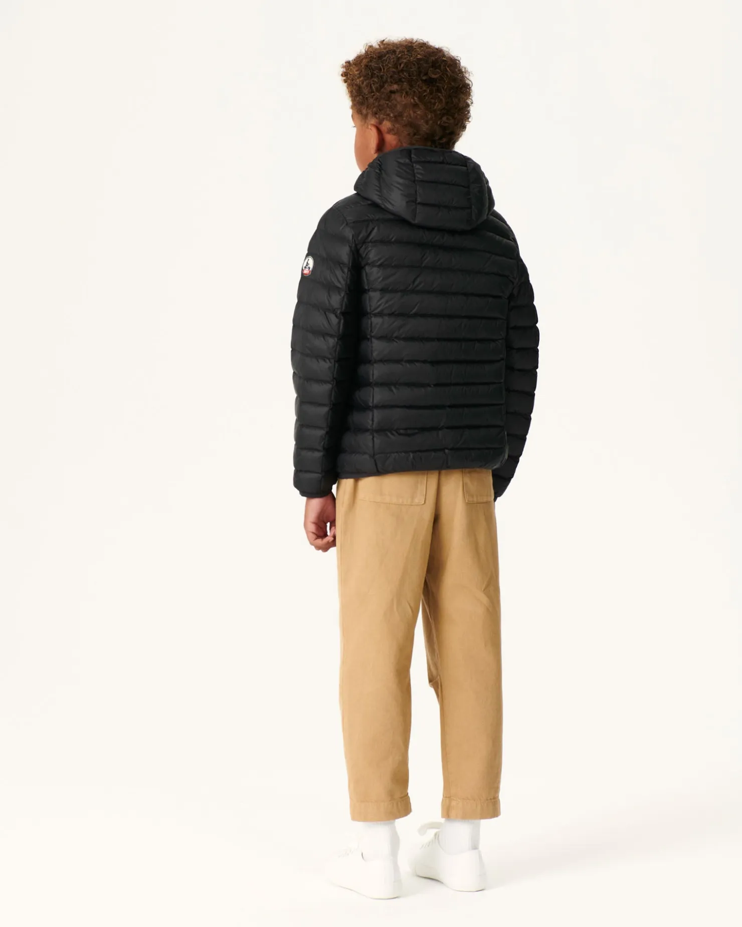 JOTT Children'S Lightweight Hooded Down Jacket Black Hugo 999 Noir New