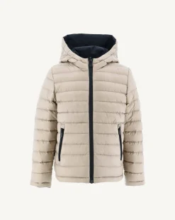JOTT Children'S Reversible Hooded Down Jacket Black/Beige Zurich 988 Black/Beige Sale