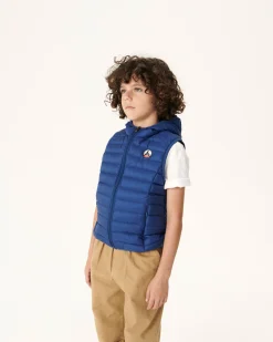 JOTT Children'S Sleeveless Down Jacket Dark Denim Djam 195 Dark Denim Fashion