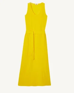 JOTT Citron Ibiza Long Belted Terry Dress 631 Lemon Sale