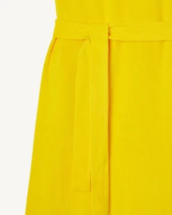 JOTT Citron Ibiza Long Belted Terry Dress 631 Lemon Sale