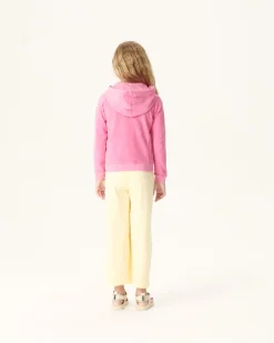 JOTT Cotton Terry Zipped Jacket Intense Pink For Children Volta 457 Wild Pink Flash Sale