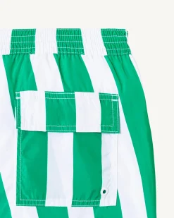 JOTT Deauville Green/White Stripe Swim Shorts 2431 Stripe Poppy Green/White Shop