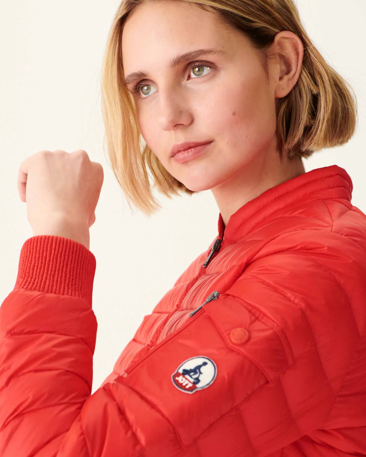 JOTT Emmy Bright Red Lightweight Down Jacket 318 Fire Red Clearance