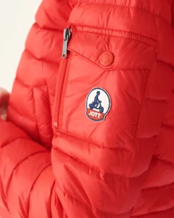 JOTT Emmy Bright Red Lightweight Down Jacket 318 Fire Red Clearance