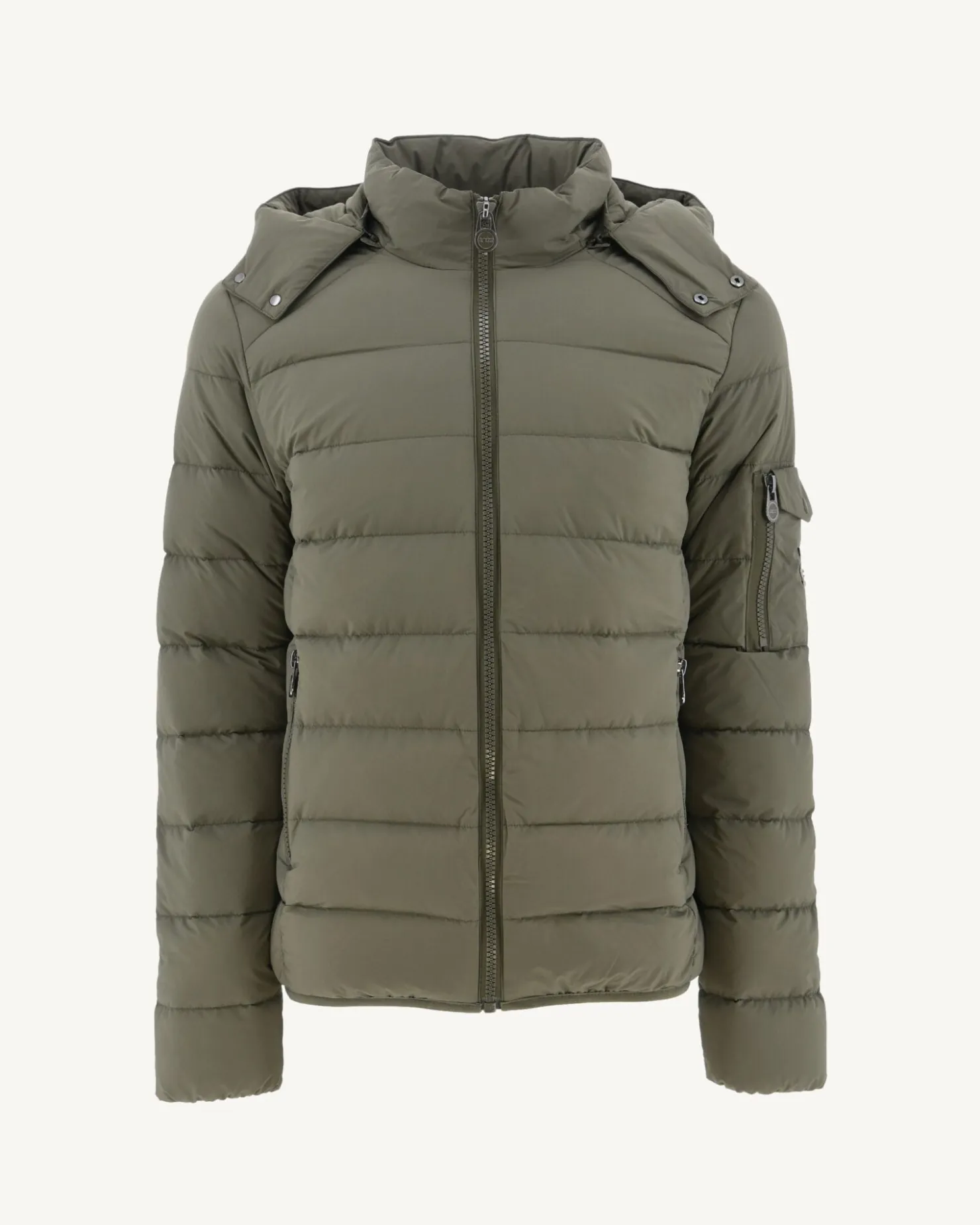 JOTT Extreme Cold Army Adrien Hooded Down Jacket 255 Army New