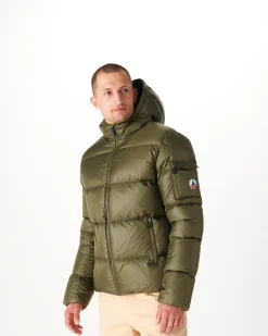 JOTT Extreme Cold Army Java Hooded Down Jacket 255 Army Best