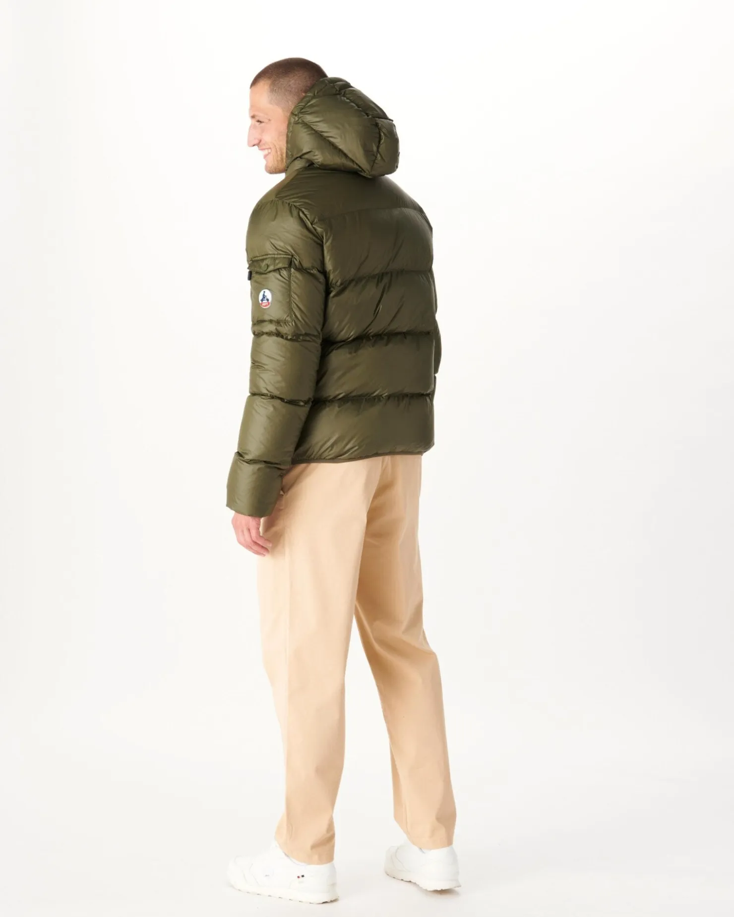 JOTT Extreme Cold Army Java Hooded Down Jacket 255 Army Best