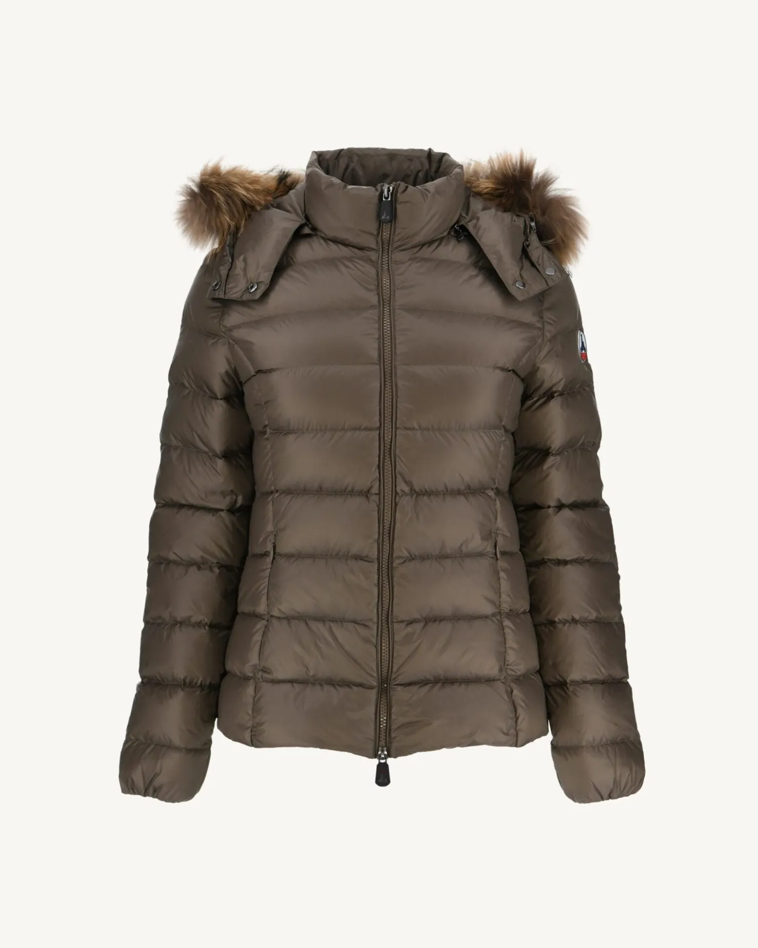 JOTT Extreme Cold Hooded Down Jacket Taupe Luxe 808 Mole Outlet