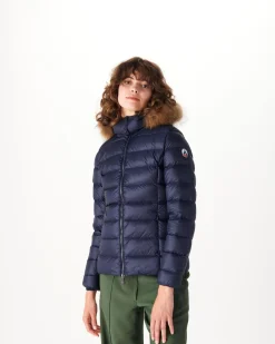 JOTT Extreme Cold Marine Luxe Hooded Down Jacket 104 Marine New