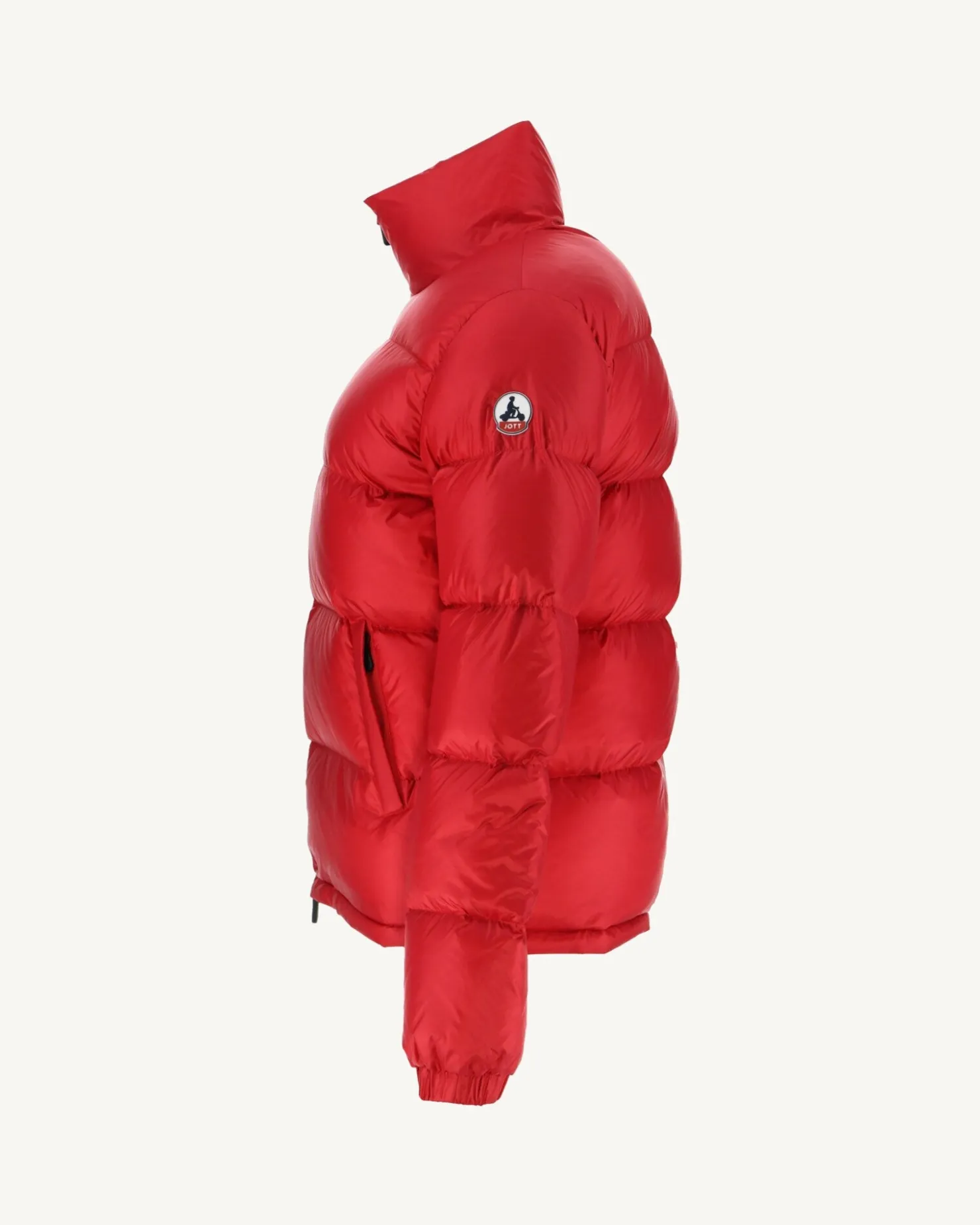 JOTT Extreme Cold Quilted Down Jacket Cardiff Red 300 Red New