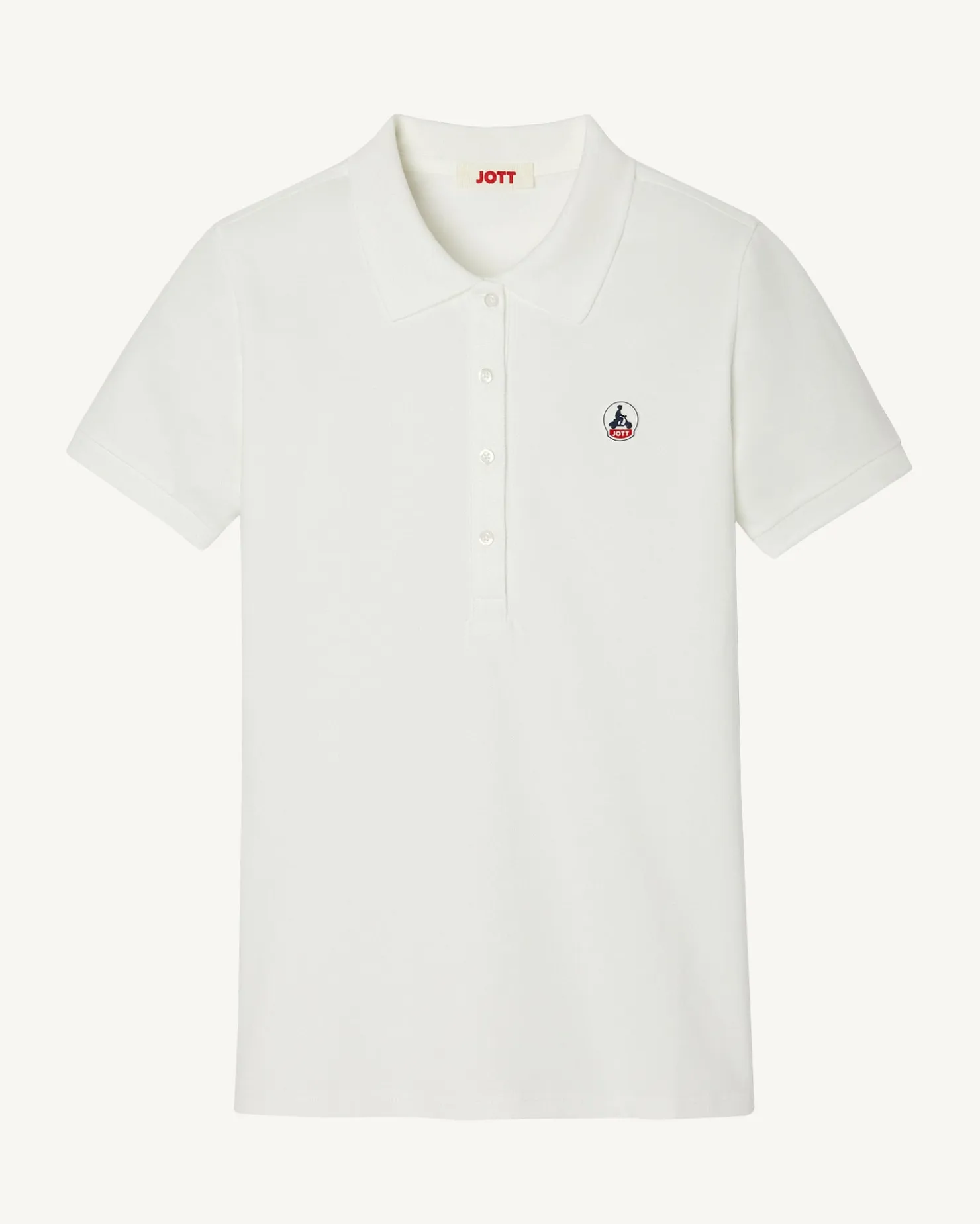 JOTT Franca White Polo Shirt 901 White Sale