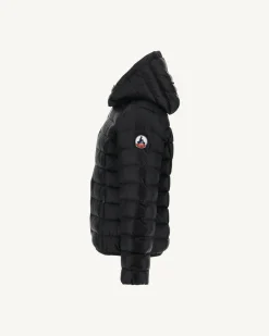 JOTT Grand Cold Children'S Hooded Down Jacket Black Gold 999 Black Clearance