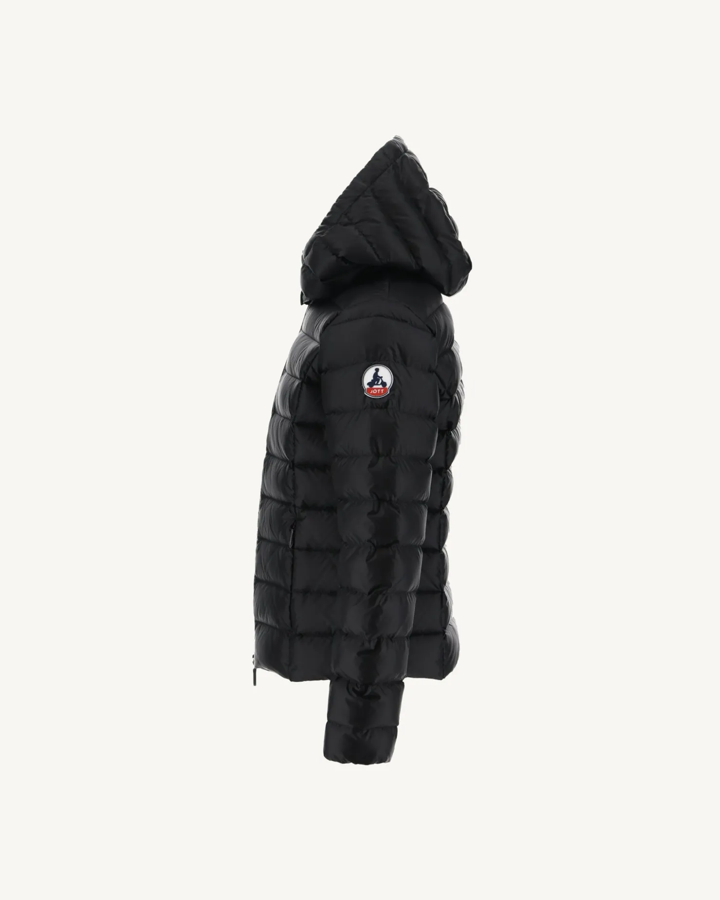 JOTT Grand Cold Children'S Hooded Down Jacket Black Opal 999 Black Clearance