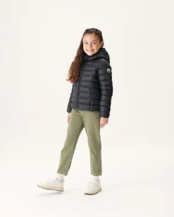 JOTT Grand Cold Children'S Hooded Down Jacket Black Opal 999 Black Clearance