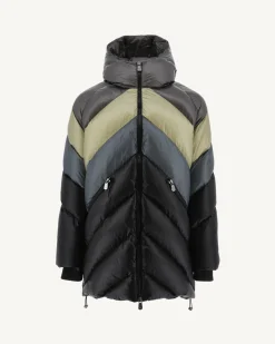 JOTT Grand Cold Combo Hooded Down Jacket Sage Blaze 8300 Sage Combo Flash Sale