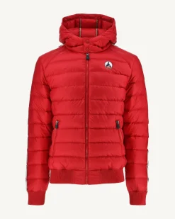 JOTT Great Cold Hooded Down Jacket Red Ankara 300 Red Fashion