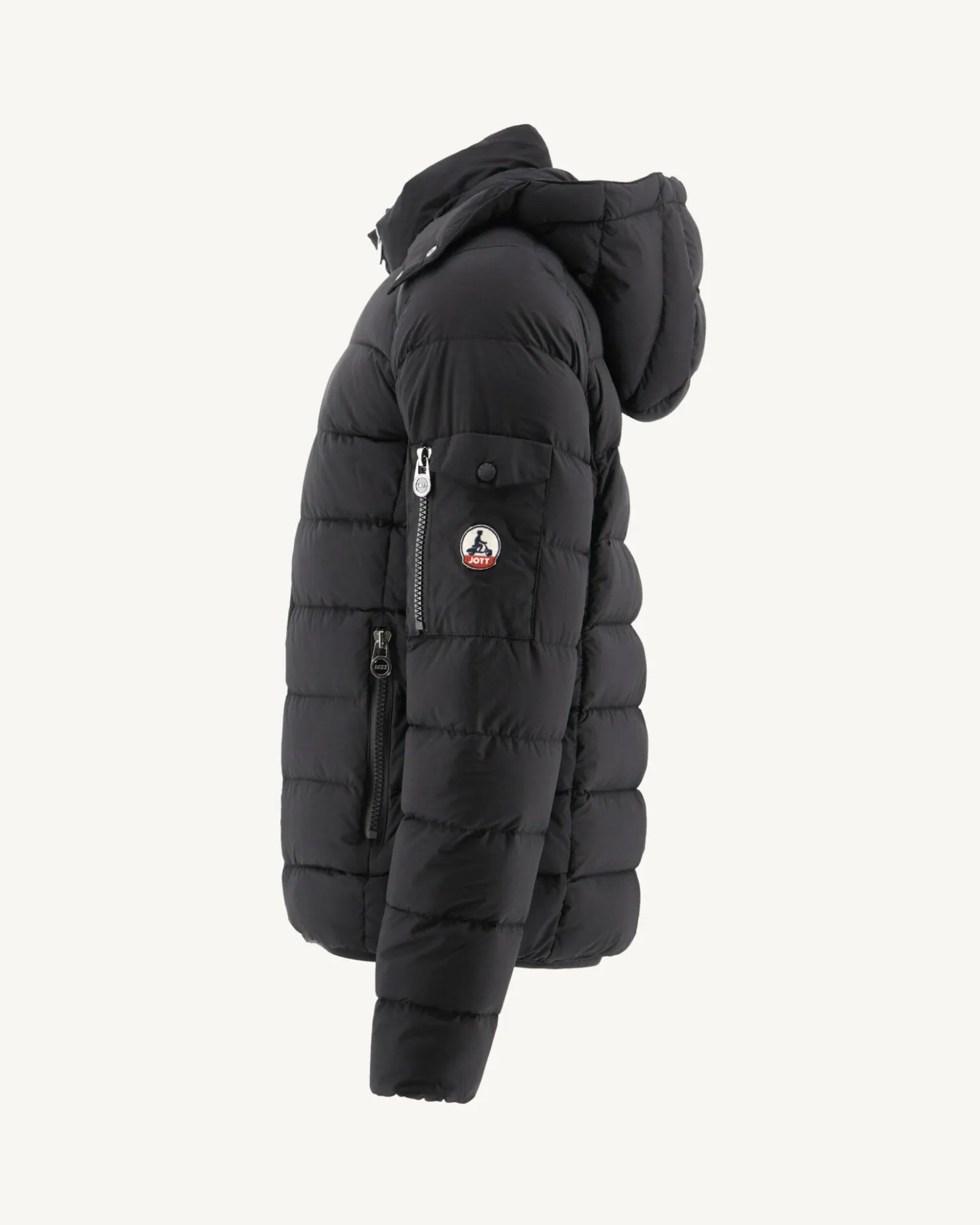 JOTT Great Cold Hooded Down Jacket Black Adrien 999 Black Clearance