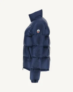JOTT Great Cold Quilted Down Jacket Deep Blue Cardiff 124 Abyss Blue Hot