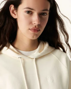 JOTT Hooded Fleece Sweatshirt Ecru Monteria 895 Off-White Clearance