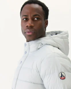 JOTT Hooded Puffer Jacket Light Gray Jorge 532 Soft Gray Outlet