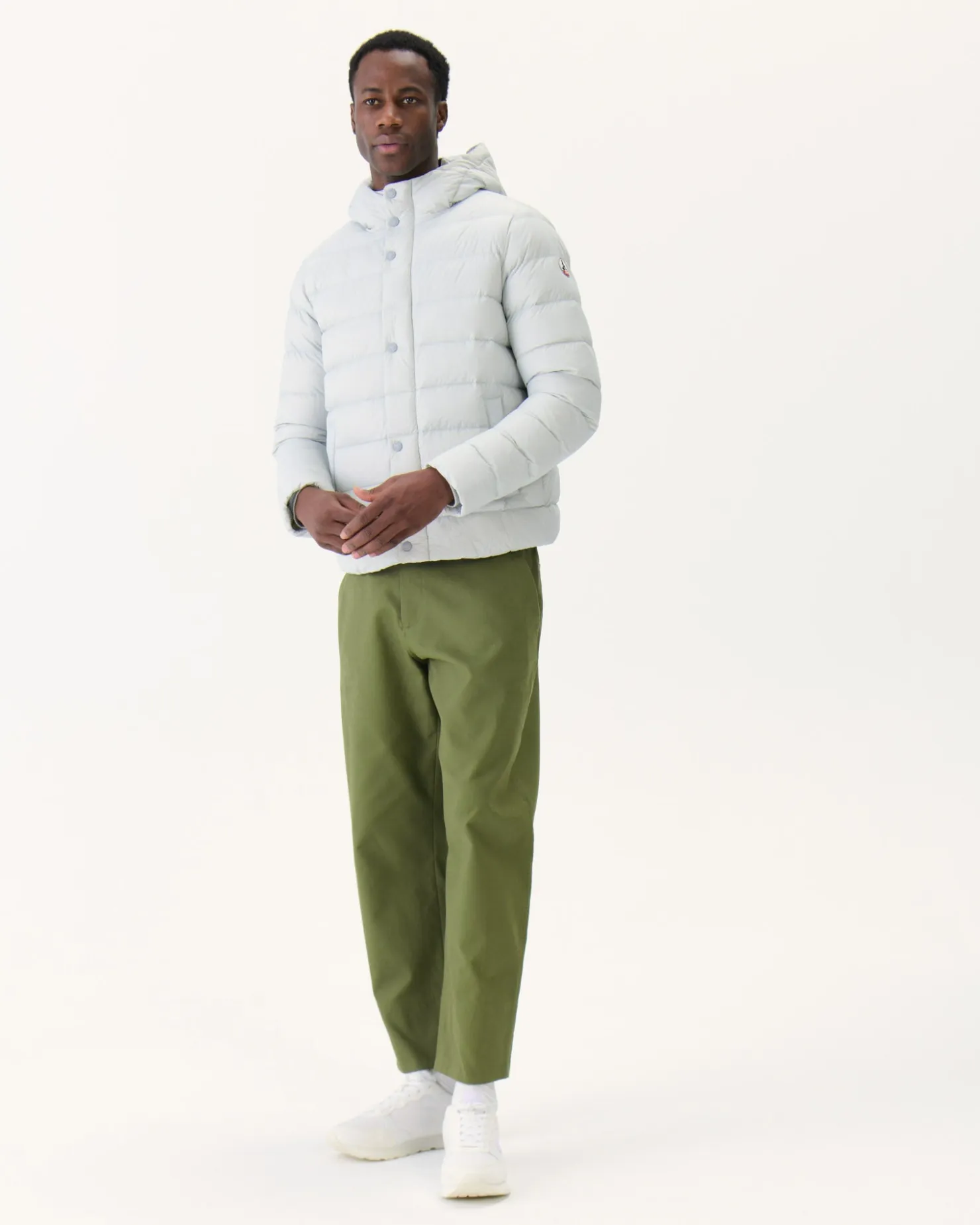 JOTT Hooded Puffer Jacket Light Gray Jorge 532 Soft Gray Outlet