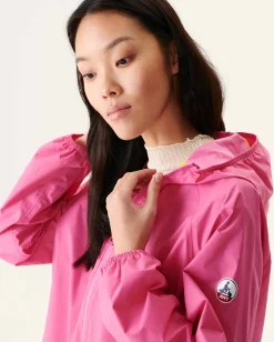 JOTT Intense Pink Singapore Packable Waterproof Jacket 457 Wild Pink New