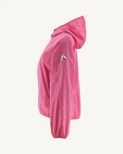 JOTT Intense Pink Singapore Packable Waterproof Jacket 457 Wild Pink New