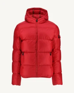 JOTT Java Red Great Cold Hooded Down Jacket 300 Red Fashion