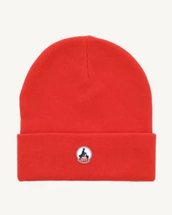 JOTT Jim Bright Red Beanie 318 Fire Red New