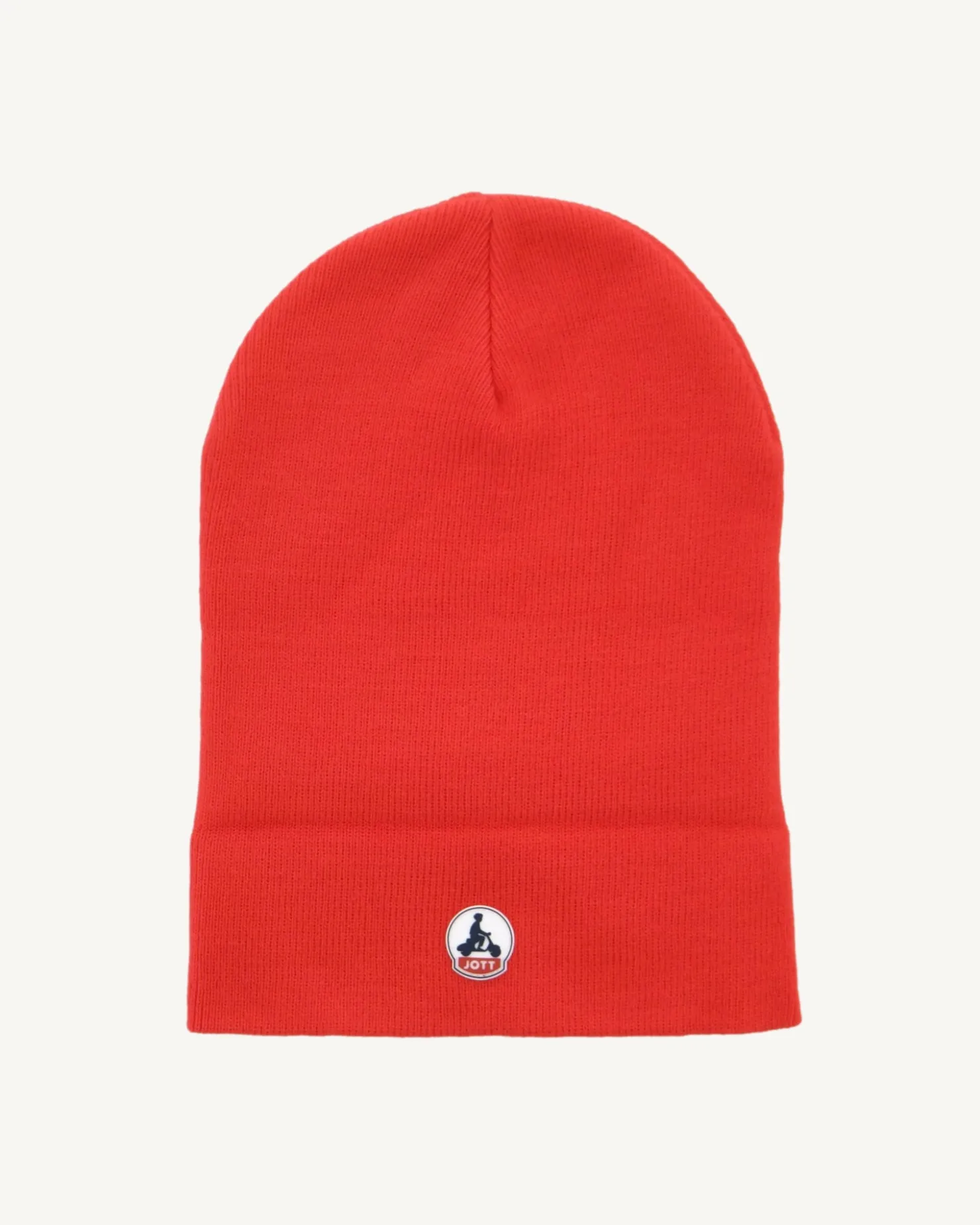JOTT Jim Bright Red Beanie 318 Fire Red New
