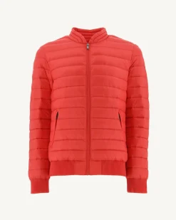 JOTT Jordan Bright Red Lightweight Puffer Jacket 318 Fire Red New