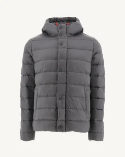 JOTT Jorge Charcoal Hooded Puffer Jacket 504 Anthracite Outlet
