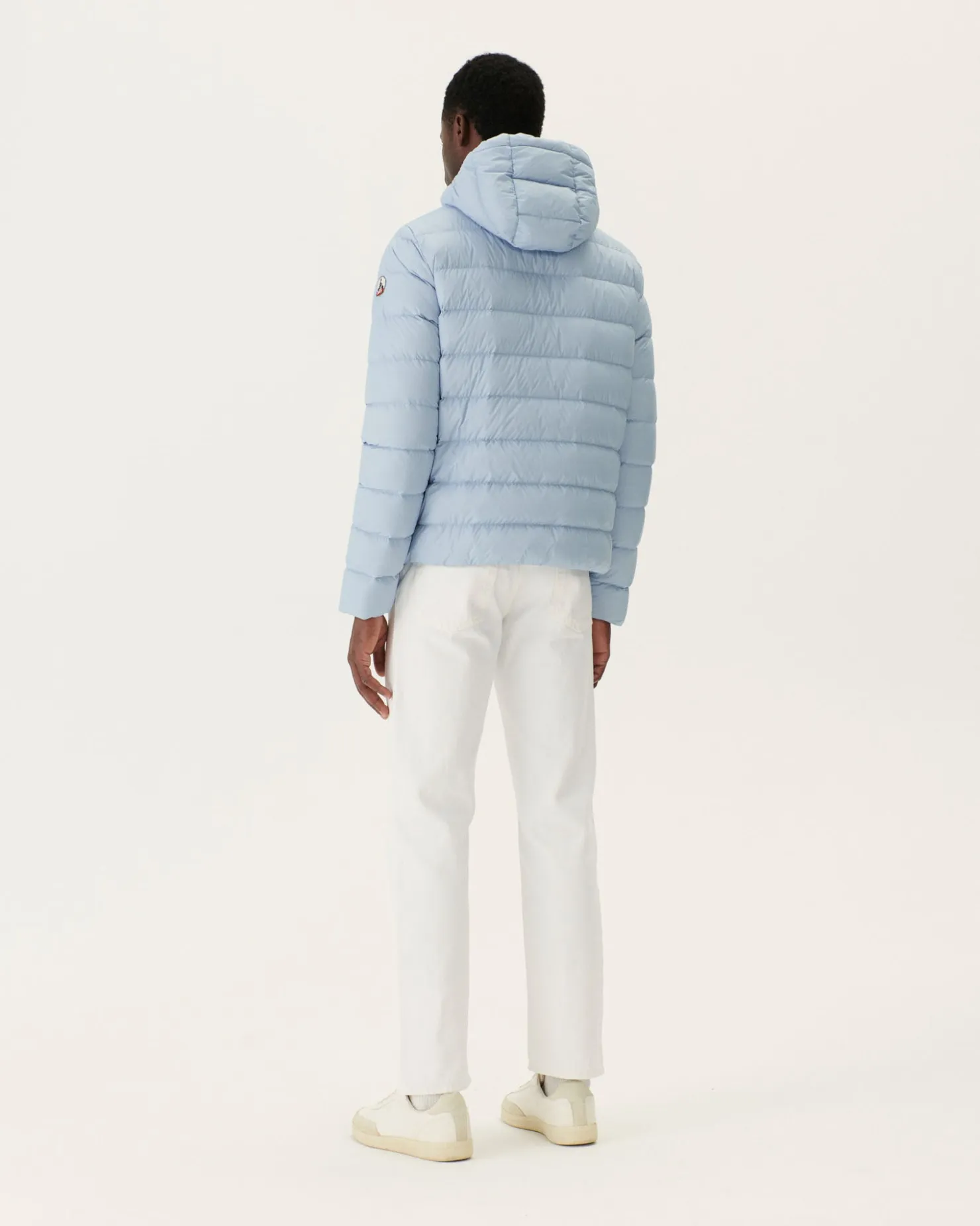 JOTT Jorge Hooded Puffer Jacket Light Blue 180 Soft Blue Discount