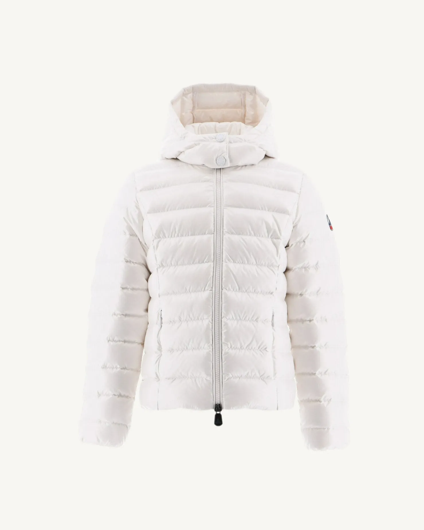 JOTT Lacquered Hooded Down Jacket For Children Grand Froid White Opal 901 White Cheap
