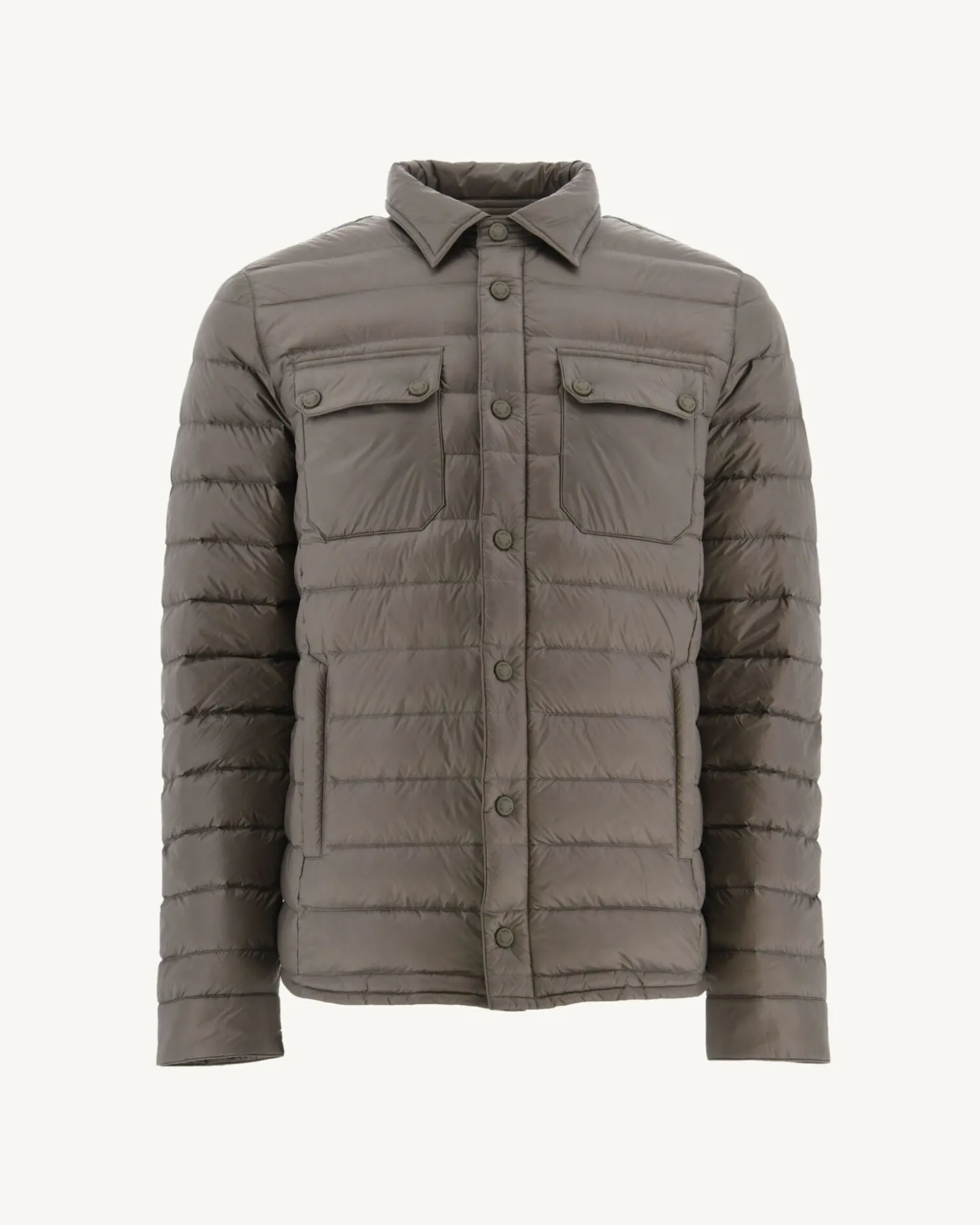 JOTT Light Down Jacket With Shirt Collar Taupe Cris 808 Mole Sale