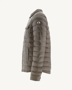 JOTT Light Down Jacket With Shirt Collar Taupe Cris 808 Mole Sale
