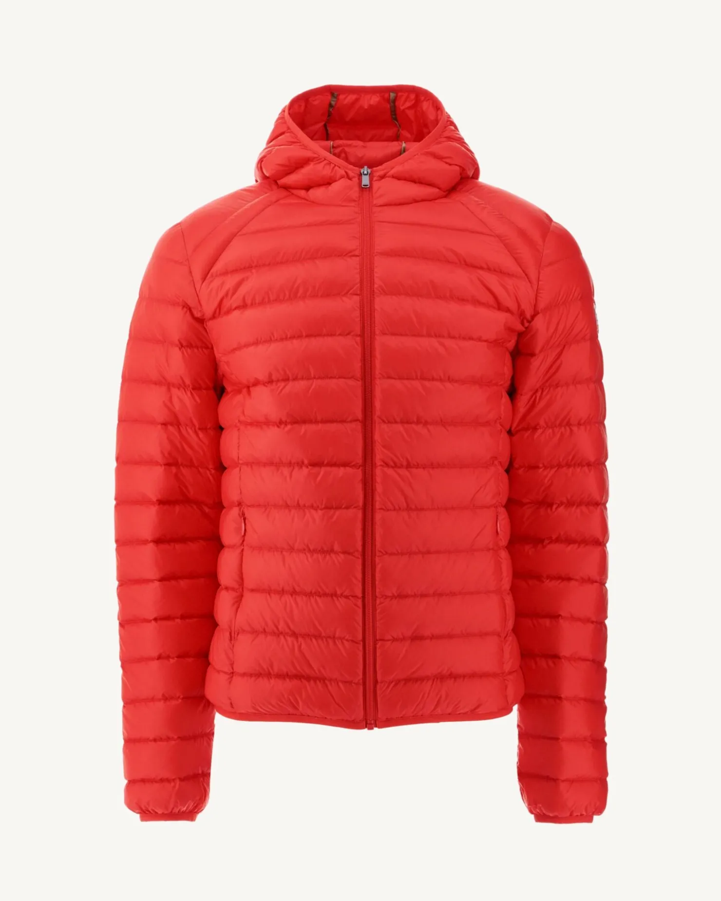 JOTT Light Hooded Down Jacket Bright Red Nico 318 Fire Red Clearance