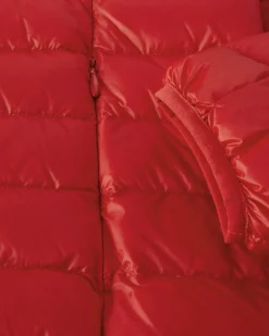 JOTT Light Hooded Down Jacket Bright Red Nico 318 Fire Red Clearance
