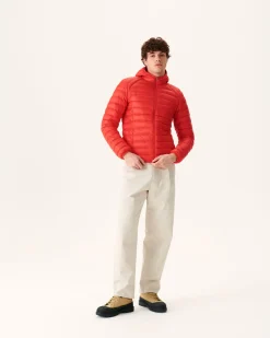JOTT Light Hooded Down Jacket Bright Red Nico 318 Fire Red Clearance
