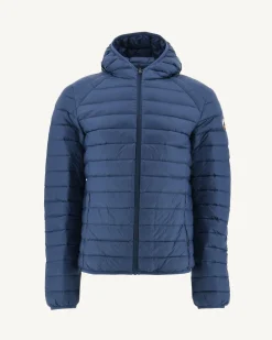 JOTT Light Hooded Puffer Jacket Denim Blue Nico 140 Blue Jeans Fashion
