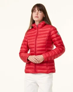JOTT Light Hooded Puffer Jacket Red Cloe 300 Red Best Sale