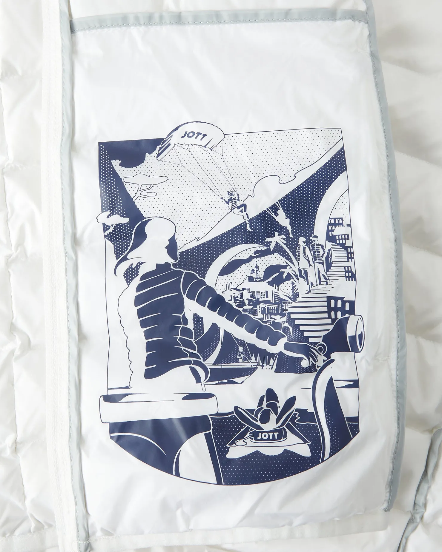 JOTT Light Hooded Puffer Jacket White Nico 901 White Hot