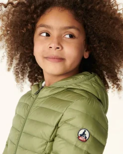 JOTT Light Khaki Children'S Lightweight Hooded Down Jacket Carla 247 Bush Clearance