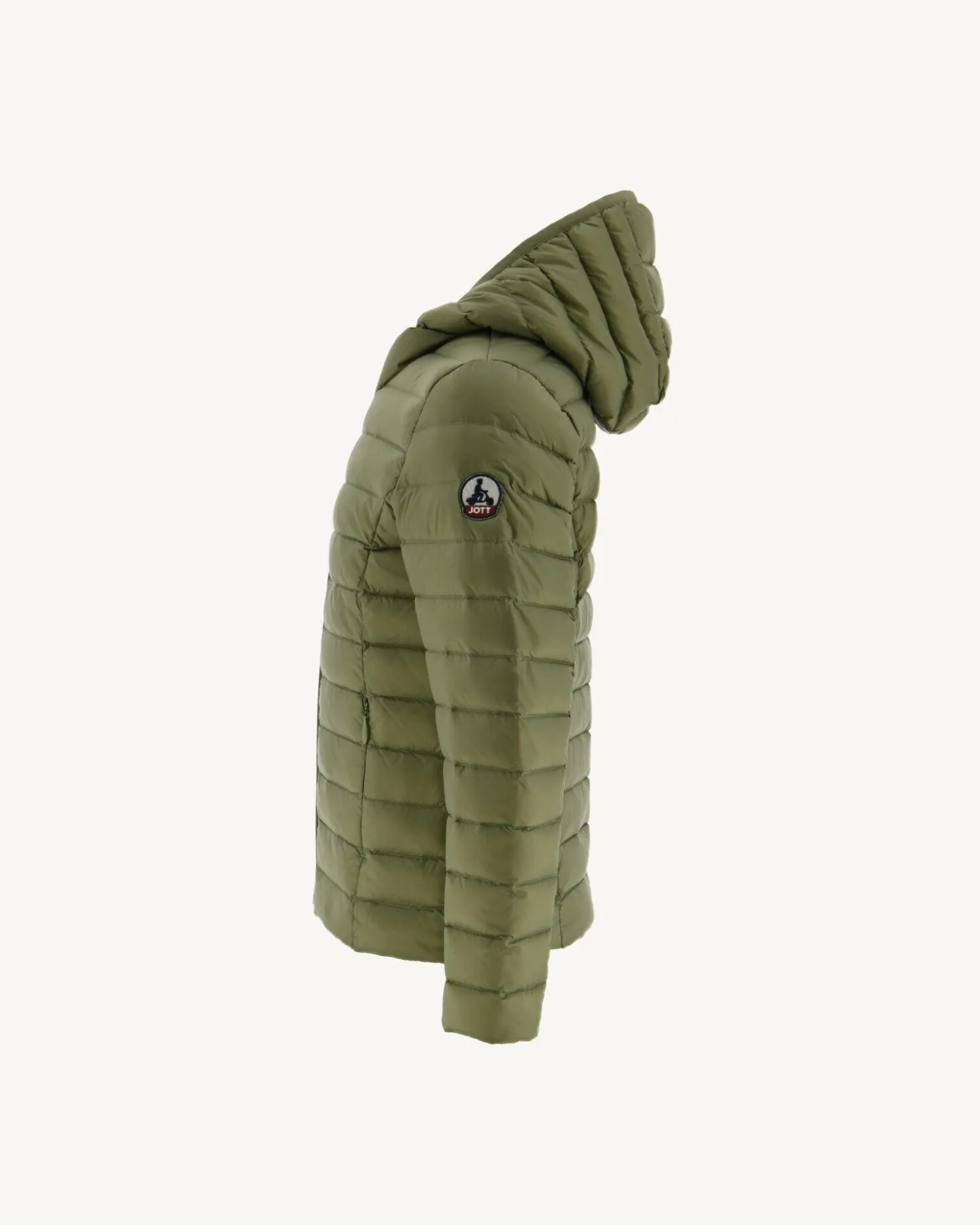 JOTT Light Khaki Children'S Lightweight Hooded Down Jacket Carla 247 Bush Clearance