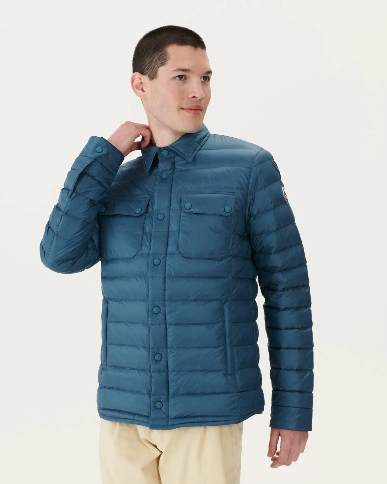 JOTT Light Padded Jacket With Shirt Collar Blue Jeans Cris 140 Blue Jeans Best
